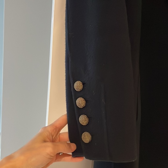 Dark navy wool coat - Picture 3 of 5